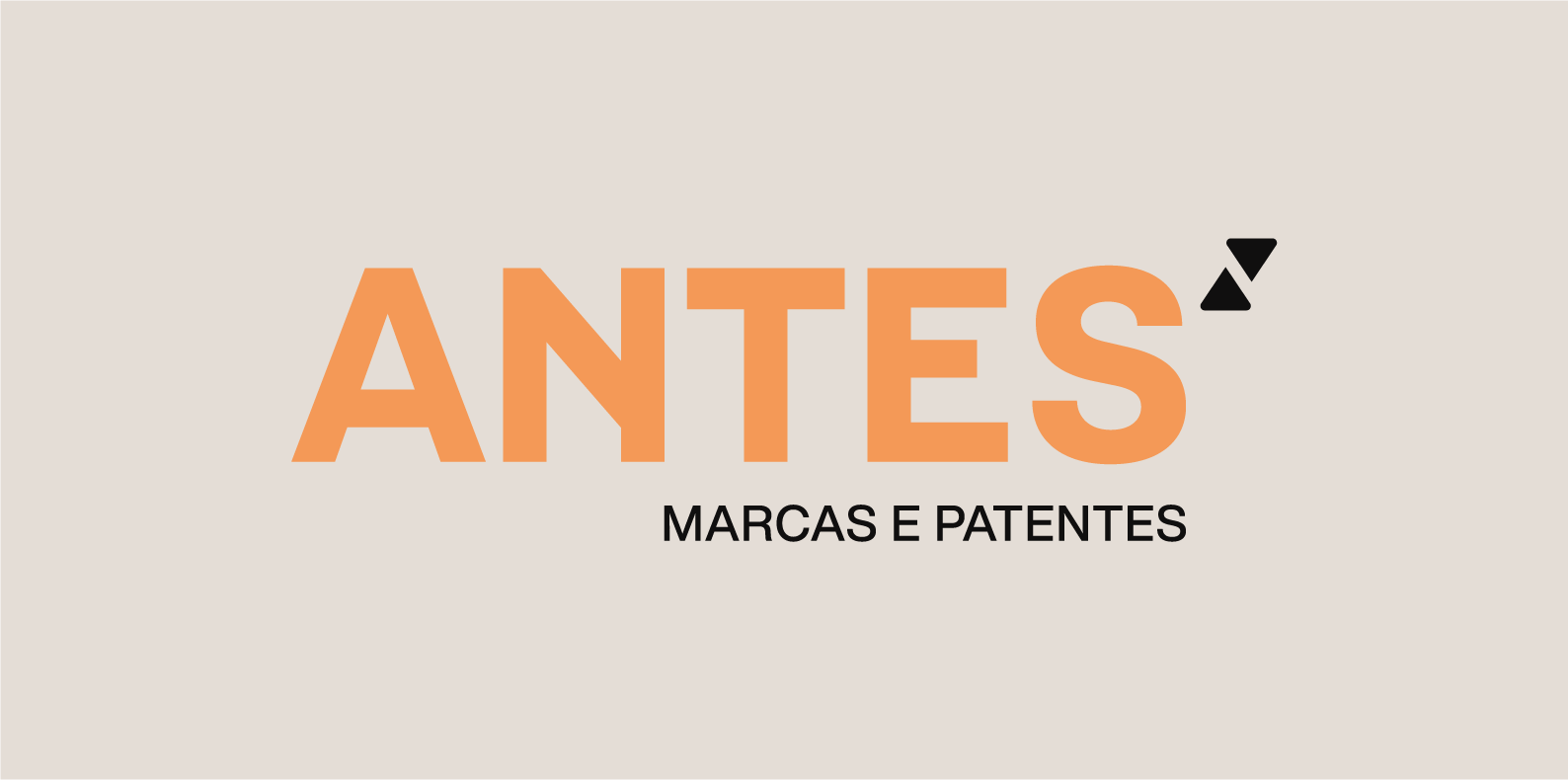 Marcas e Patentes — fundo cinza quente